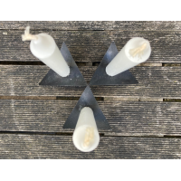 Brutalist gietijzeren kandelaars